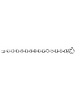 Bracelet Jaseron 10 mm argent 925 rhodié