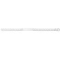 Bracelet Identité argent Gourmette Polie Légère 6 Faces 8 mm