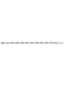 BRACELET MARINE 7 MM ARGENT RHODIE