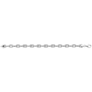 BRACELET MARINE 7 MM ARGENT RHODIE