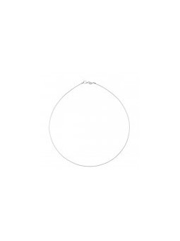 Collier Omega 0,8 mm argent 925 rhodié