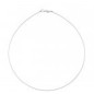 Collier Omega 0,8 mm argent 925 rhodié
