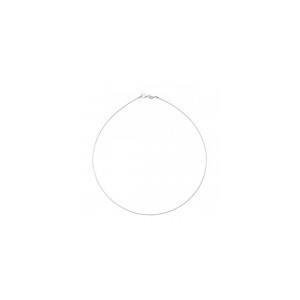 Collier Omega 0,8 mm argent 925 rhodié