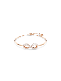 Swarovski - Bracelet-jonc Hyperbola Infini, doré rose - Ref 5679443