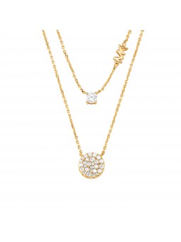 Michael Kors - Collier doré en argent 925, oxyde zirconium - Ref. MKC1591AN710