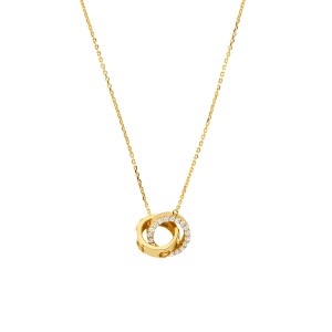 Michael Kors - Collier doré en argent 925, oxyde zirconium - Ref. MKC1554AN710
