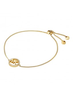 Michael Kors - Bracelet doré logo Love, argent 925 - Ref. MKC1246AN710