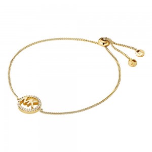 Michael Kors - Bracelet doré logo Love, argent 925 - Ref. MKC1246AN710