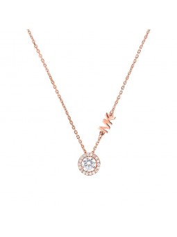 Michael Kors - Collier doré rose, argent 925, oxyde zirconium - Ref. MKC1208AN791