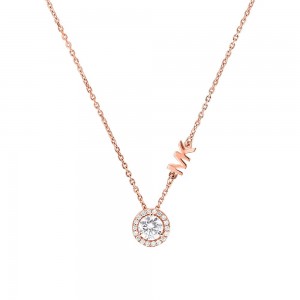 Michael Kors - Collier doré rose, argent 925, oxyde zirconium - Ref. MKC1208AN791
