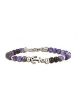 Bracelet Homme Officina 1986, Pierres Et Acier Oi005 - Marque Officina  Acier - Couleur Blanc