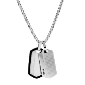 Collier Fossil Acier Argenté -  Collection Harlow Jf03996040