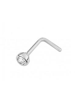 Piercing Bijou Collection Ic406Gz Ic406Gz - Marque Collection Elsass Bijouterie  Or 750/1000 - Couleur Blanc Oxyde De Zirconium
