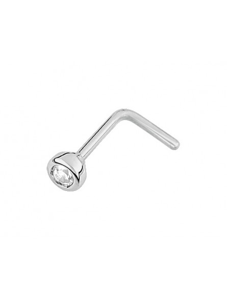 Piercing Bijou Collection Ic406Gz Ic406Gz - Marque Collection Elsass Bijouterie  Or 750/1000 - Couleur Blanc Oxyde De Zirconium