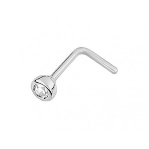 Piercing Bijou Collection Ic406Gz Ic406Gz - Marque Collection Elsass Bijouterie  Or 750/1000 - Couleur Blanc Oxyde De Zirconium