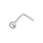 Piercing Bijou Collection Ic406Gz Ic406Gz - Marque Collection Elsass Bijouterie  Or 750/1000 - Couleur Blanc Oxyde De Zirconium