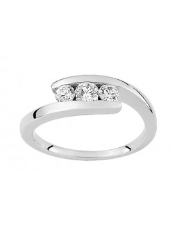 Bague Bijou Collection Asrh77Z - Marque Collection Elsass Bijouterie  Argent 925/1000 - Couleur Blanc Oxyde De Zirconium