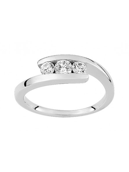 Bague Bijou Collection Asrh77Z - Marque Collection Elsass Bijouterie  Argent 925/1000 - Couleur Blanc Oxyde De Zirconium