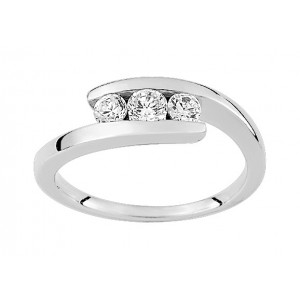 Bague Bijou Collection Asrh77Z - Marque Collection Elsass Bijouterie  Argent 925/1000 - Couleur Blanc Oxyde De Zirconium