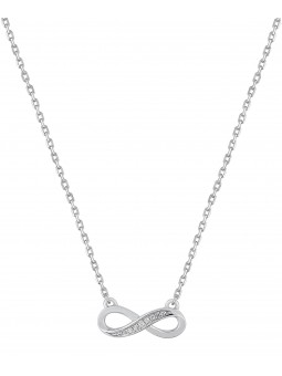 Collier Oz Infini Ascy55Z40 -  Argent 925/1000 - Couleur Blanc Oxyde De Zirconium
