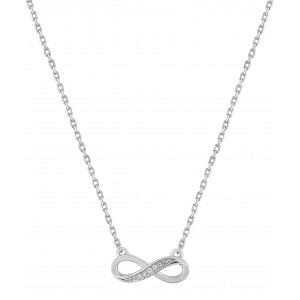 Collier Oz Infini Ascy55Z40 -  Argent 925/1000 - Couleur Blanc Oxyde De Zirconium