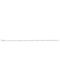 Bracelet Ox Blc 19C Ag925Rh - Marque Collection Elsass Bijouterie  Argent 925/1000 - Couleur Blanc Oxyde De Zirconium