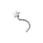 Piercing nez or750 blanc