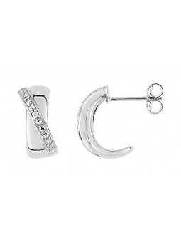 Boucles d'oreilles Clous diamant or 375