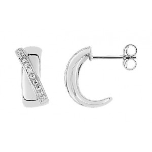 Boucles d'oreilles Clous diamant or 375