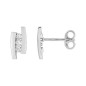 Boucles d'oreilles Clous diamant 0,028 or gris 375
