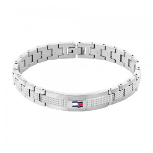 Bracelet Homme Tommy Hilfiger Nelson H-Link acier Réf 2790419