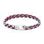 Bracelet Homme Tommy Hilfiger Cuir tressé tricolore avec motif acier