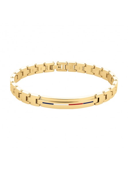 Bracelet Homme Tommy Hilfiger Iconic maille acier doré