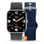 ICE smart - ICE 1.0 - Acier gris avec 2 bracelets Noir et Bleu marine - 1.85