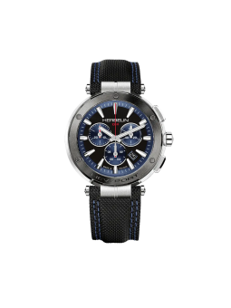 Montre Homme HERBELIN Newport Chrono Noir Cuir - 37688AG65