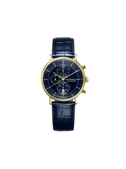 Montre Homme HERBELIN Inspiration Chronographe Bleu Cuir - 35647P15