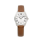 Montre Femme HERBELIN Equinoxe Argent Blanc Acier Cuir - 17497AP08GD