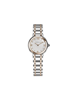 Montre Femme HERBELIN Galet Blanc Acier PVD Or Rose - 17430BTR28