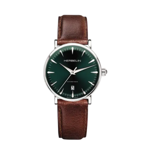 Montre Homme HERBELIN Inspiration Automatic Vert Cuir - 1647AP16BR
