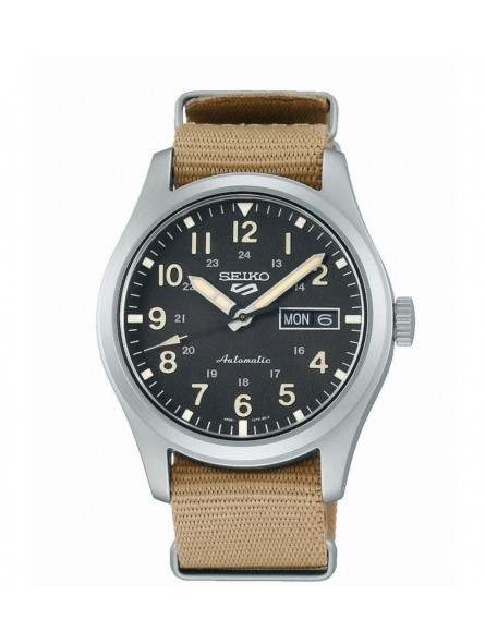 Montre Homme SEIKO 5 Sports Military Automatique Noir Nylon - SRPG35K1 Montre Homme SEIKO 5 Sports Military Automatique Noir Nylon - SRPG35K1