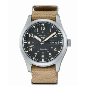 Montre Homme SEIKO 5 Sports Military Automatique Noir Nylon - SRPG35K1