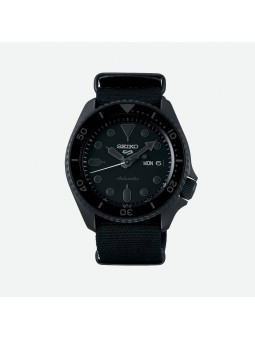 Montre Homme SEIKO 5 Street Automatique Noir Nato - SRPD79K1