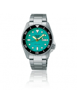 Montre Homme SEIKO 5 Sports Automatique Turquoise Acier - SRPK33K1