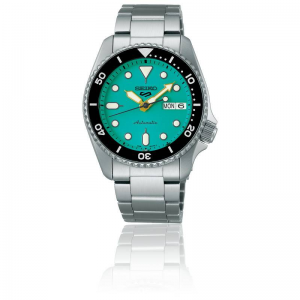 Montre Homme SEIKO 5 Sports Automatique Turquoise Acier - SRPK33K1