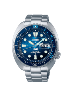 Montre Homme SEIKO Prospex Automatique PADI The Great Blue - SRPK01K1