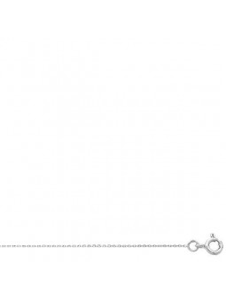 Collier Chaîne Maille Forçat, Or Blanc 750/000 1000346 - Marque Collection Elsass Bijouterie  Or 750/1000 - Couleur Blanc