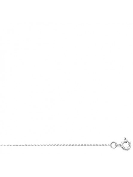 Collier Chaîne Maille Forçat, Or Blanc 750/000 1000346 - Marque Collection Elsass Bijouterie Or 750/1000 - Couleur Blanc Collier Chaîne Maille Forçat, Or Blanc 750/000 1000346 - Marque Collection Elsass Bijouterie Or 750/1000 - Couleur Blanc