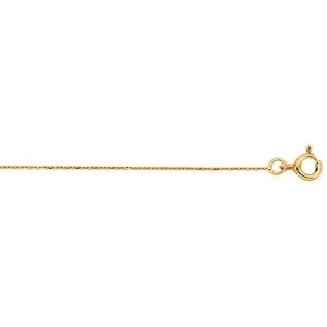 Collier Chaîne Maille Forçat, Or Jaune 750/000 1000369 - Marque Collection Elsass Bijouterie  Or 750/1000 - Couleur Jaune -
