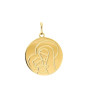 Pendentif Médaille Vierge A L'Enfant Ronde Or Jaune 1000795 - Marque Collection Elsass Bijouterie  Or 750/1000