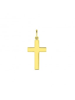 Boucles D'Oreilles Croix Fil Carre 1000819 - Marque Collection Elsass Bijouterie  Or 750/1000 - Couleur Jaune -